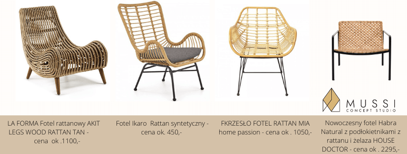 Fotel , wnętrze w stylu bali