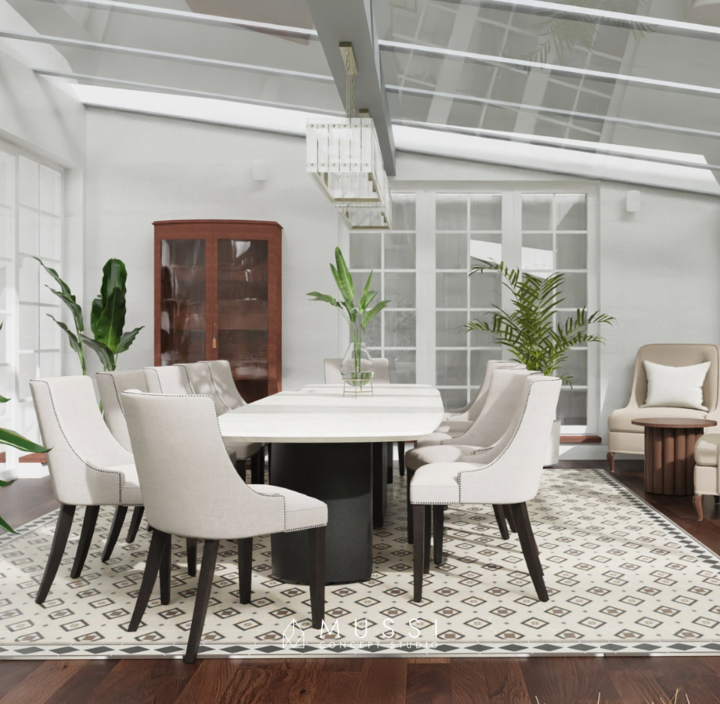 Wnętrze w stylu francuskim z elementami secesji