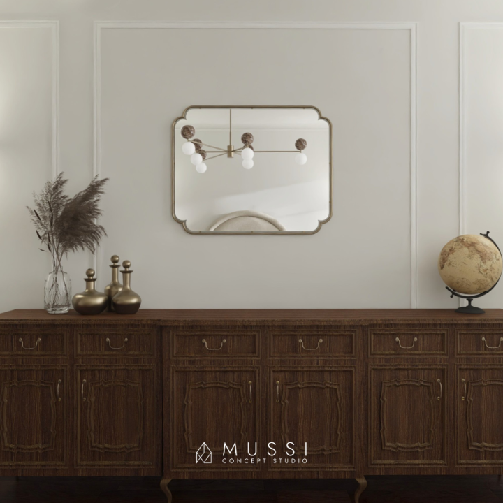 Wnętrze w stylu francuskim z elementami secesji