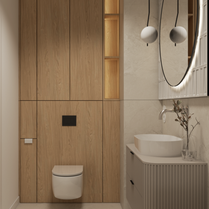 Minimalistyczne wnętrze w odcieniach beży