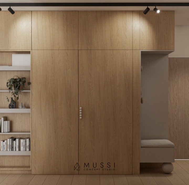 Minimalistyczne wnętrze w odcieniach beży