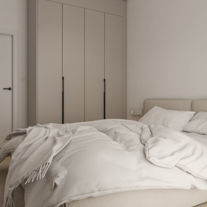 Minimalistyczne wnętrze w odcieniach beży