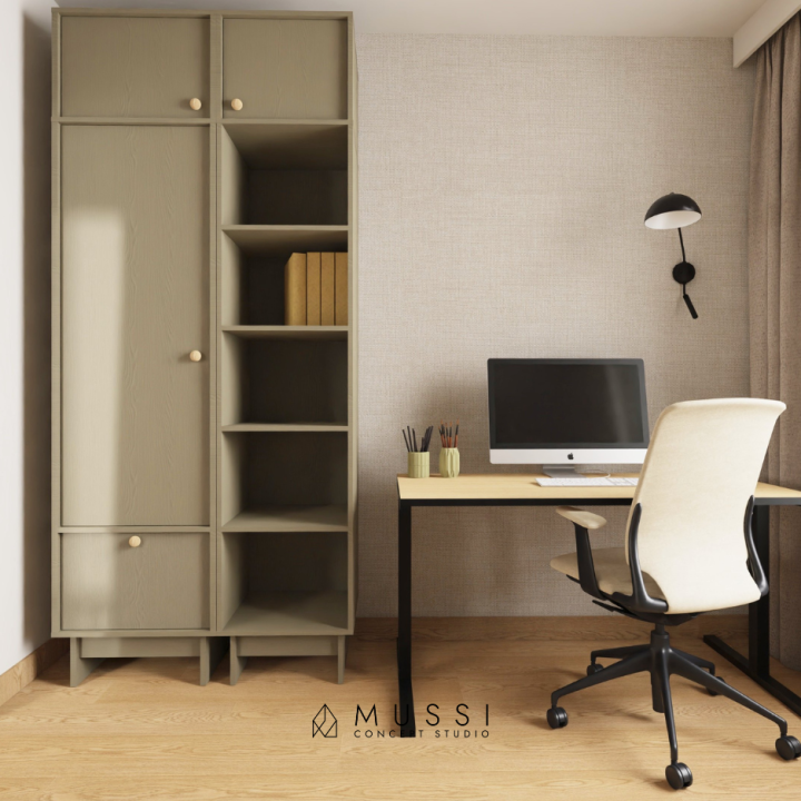 Projekt mieszkania w stylu Japandi