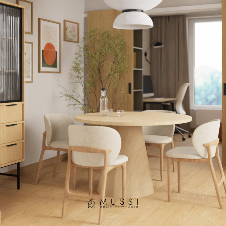 Projekt mieszkania w stylu Japandi