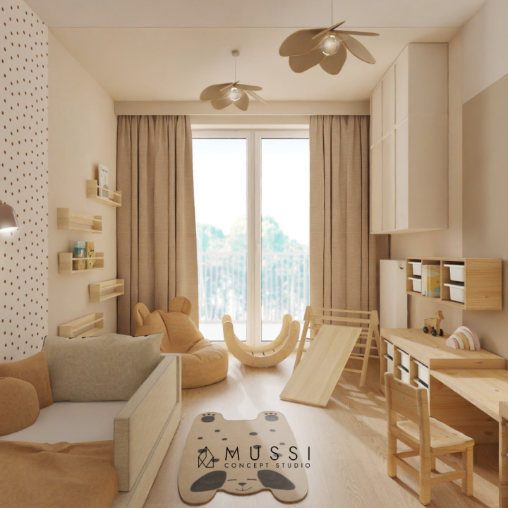 Projekt mieszkania w stylu Japandi