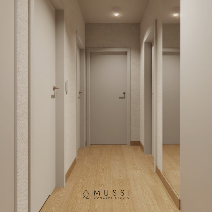 Projekt mieszkania w stylu Japandi