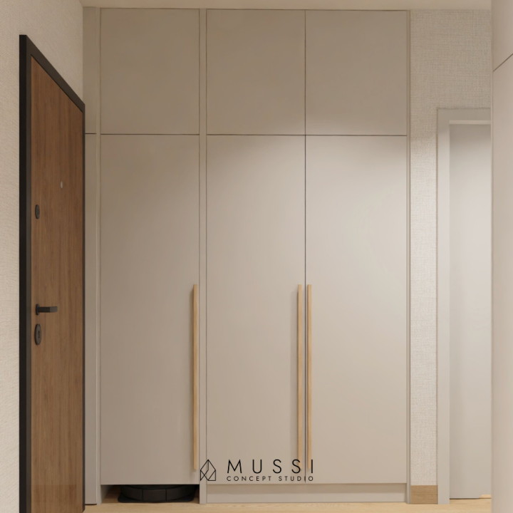 Projekt mieszkania w stylu Japandi