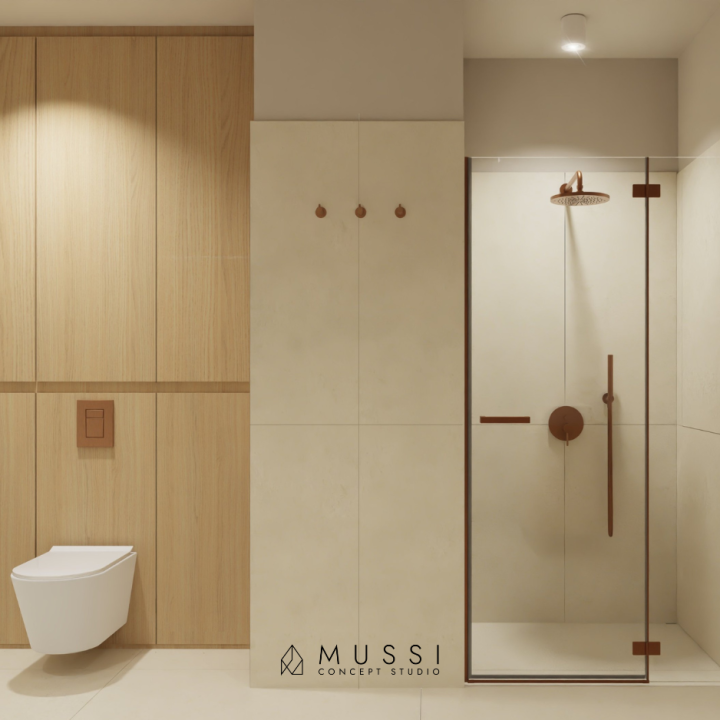 Projekt mieszkania w stylu Japandi