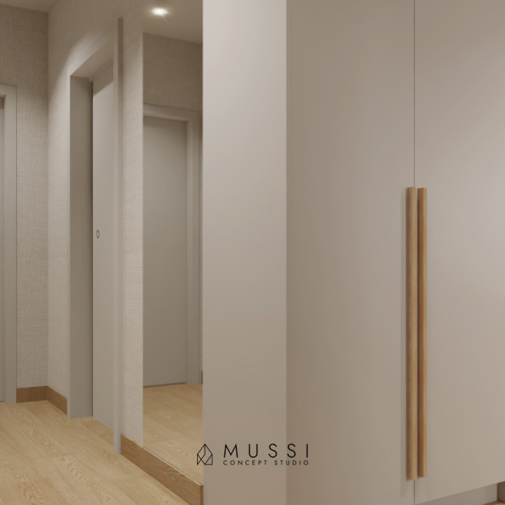 Projekt mieszkania w stylu Japandi