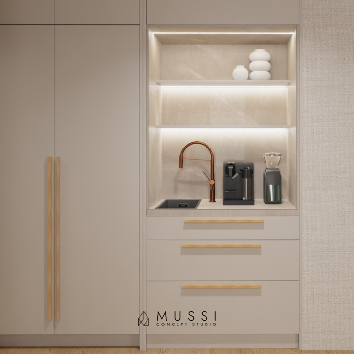 Projekt mieszkania w stylu Japandi