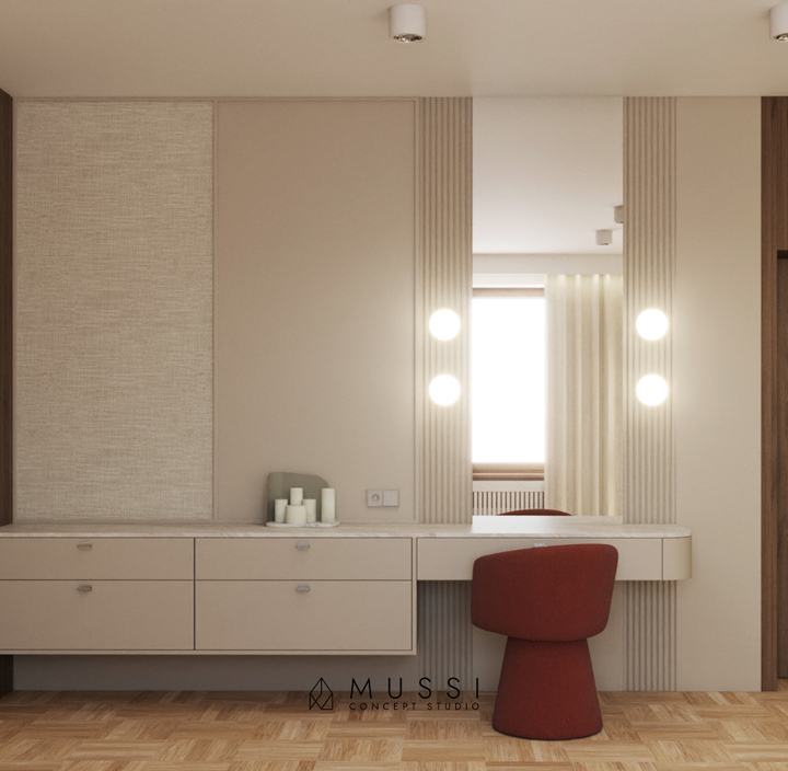 projekt wnętrza willi pod miastem