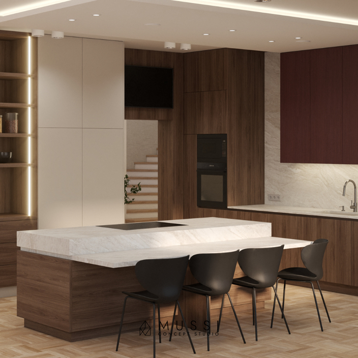 projekt wnętrza willi pod miastem