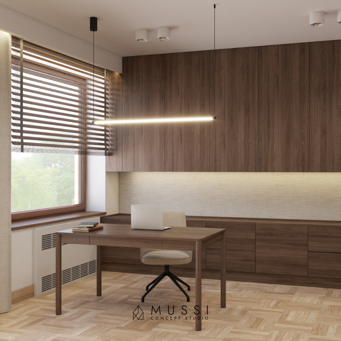 projekt wnętrza willi pod miastem