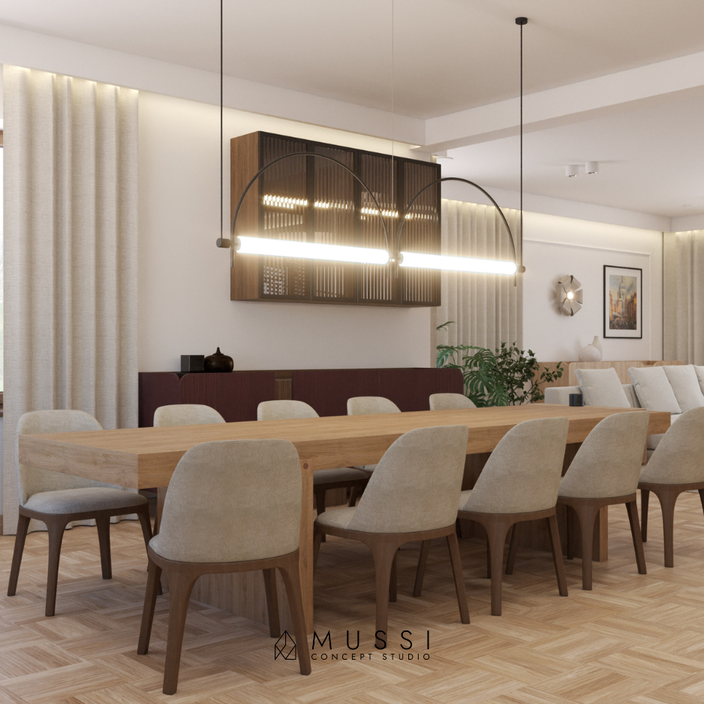 projekt wnętrza willi pod miastem