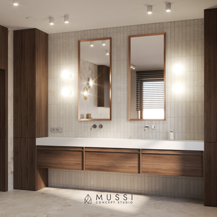 projekt wnętrza willi pod miastem