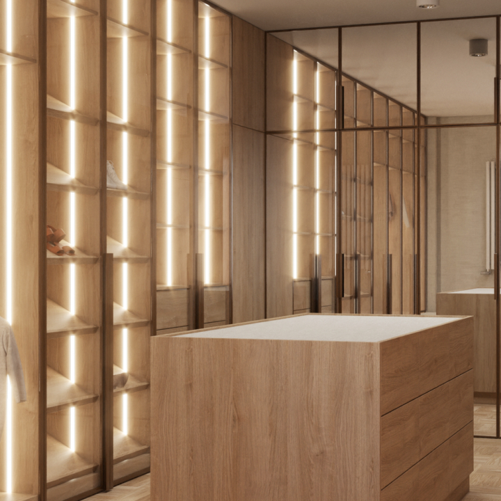 projekt wnętrza willi pod miastem