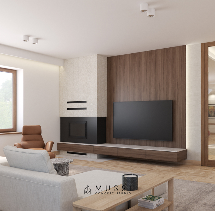 projekt wnętrza willi pod miastem